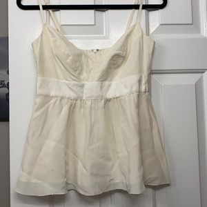 Beautiful Silk Cream Tank